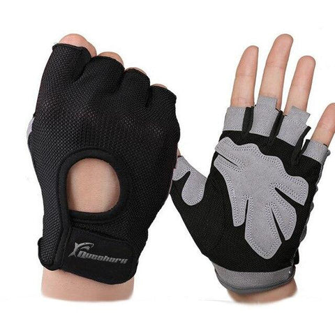 Sports Fitness Gloves Anti-skid  Half Finger Weightlifting Gloves Dumbbell Body Building Training Wrist Gloves