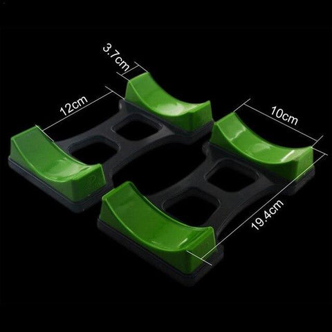 1 Pair ABS Dumbbell Stand Bracket Dumbbell Placement Frame Stand Floor Protection Fitness Training Device for Household