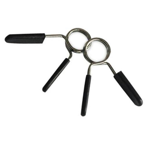 2 X Standard 1" Weight Bar Spring Collar Clips Dumbbell Barbell Clamp Bar Gym