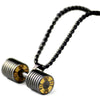 Dumbbell Pendant Bodybuilding Fitness Necklace Crossfit Barbell Necklace Fitness Jewelry Stainless Steel