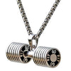 Dumbbell Pendant Bodybuilding Fitness Necklace Crossfit Barbell Necklace Fitness Jewelry Stainless Steel