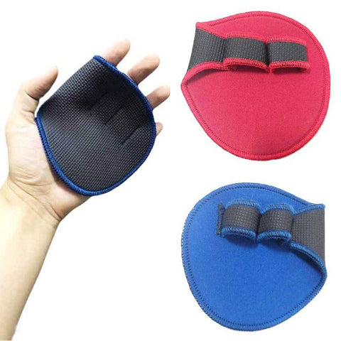1 Pair Weight Lifting Training Gloves Palms Protector Dumbbell Grips Pads Anti-slip for Fitness N66