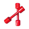 2PCS Red Wooden Dumbbells Fitness Sports Exercise Equipment Durable Exercising Eye And Arm Coordination For Kids