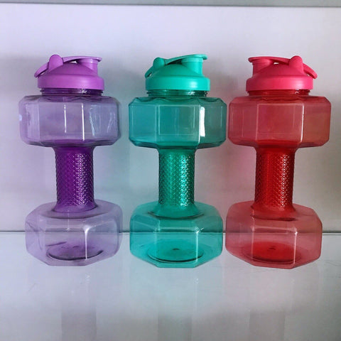 Large Capacity Creative Dumbbell Gym Portable Cup Outdoor Sports Kettle Household Fitness Equipment Powerlifting  Kettlebell