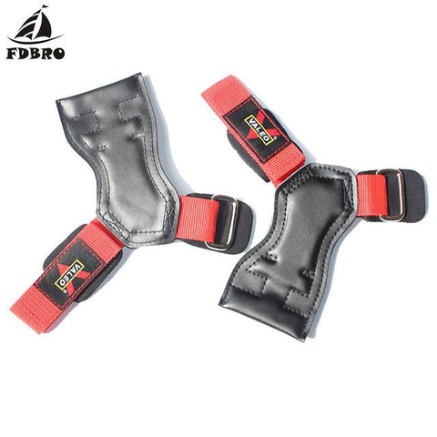 FDBRO Leather Weight Lifting Sports Gloves Kettlebell Gym Gloves Weights Workout Wrist Straps Fitness Powerlifting Gym Equipment