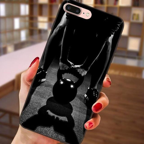 Gym Fitness Crossfit Training Kettlebells Soft TPU Fashion Phone Case For Apple iPhone 4 4S 5 5S SE 6 6S 7 8 Plus X XS Max XR