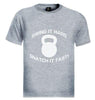 Swing It Hard Snatch It Fast T-Shirt kettlebell Gym Workout Training Fitness
