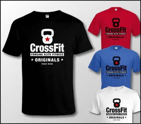 KETTLEBELLS CROSSFIT T SHIRT Train Fitness Weightlift Barbell + to 4XL New T Shirts Funny Tops Tee New Unisex Funny