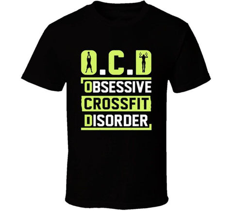 Obsessive Crossfit Disorder Funny T-shirt Gym Tee Kettlebell New Cool Tee Tshirt