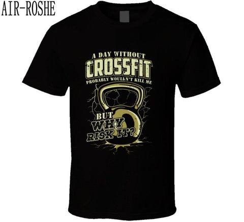 Crossfit Training T-shirt Kettlebell Train Gym Tee Funny Cool Casual pride t shirt men Unisex New Fashion tshirt free