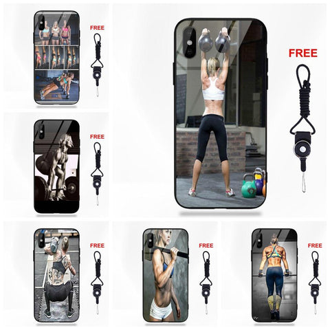 Vvcqod Body Building Crossfit Kettlebells For Apple iPhone 5 5C 5S SE 6 6S 7 8 Plus X XS Max XR