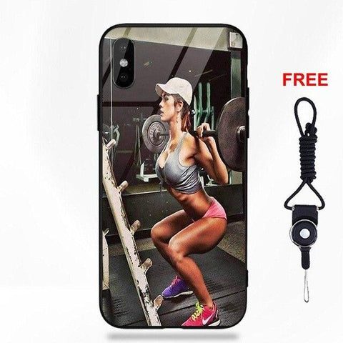 Vvcqod Body Building Crossfit Kettlebells For Apple iPhone 5 5C 5S SE 6 6S 7 8 Plus X XS Max XR