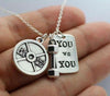 Vintage Silver 25lbs WEIGHT Barbell Fitness Kettlebell Dumbbell STRONG IS Weightlifting Necklace Charms Pendant Necklace