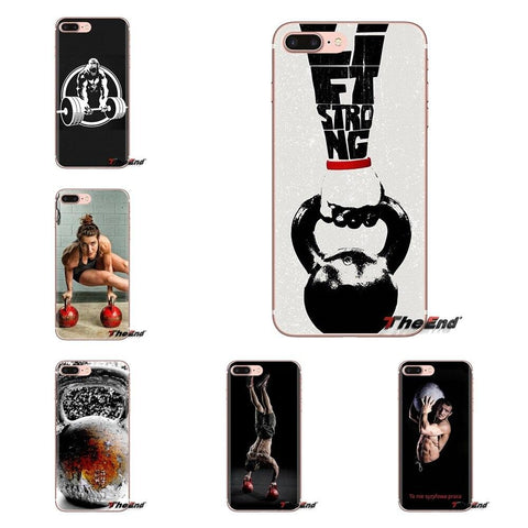 For Xiaomi Mi3 Samsung A10 A30 A40 A50 A60 A70 Galaxy S2 Note 2 Grand Core Prime Housing I Love Kettle bells Kettlebells fitness