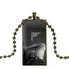 For Women Gifts Boy Glass Pendant Necklace Handmade Half Pendant Rectangle Necklace Gym Fitness Crossfit Training Kettlebells