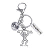 Strong Bodybuilder Men's Key Ring Gym Kettlebell Barbell Keychain Gift