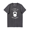 Sport Style Men's cotton T-shirt I came in like a kettlebell Short Sleeve Tee O-neck elastic breathable half sleeve t-shirt