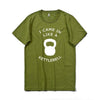 Sport Style Men's cotton T-shirt I came in like a kettlebell Short Sleeve Tee O-neck elastic breathable half sleeve t-shirt