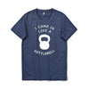 Sport Style Men's cotton T-shirt I came in like a kettlebell Short Sleeve Tee O-neck elastic breathable half sleeve t-shirt