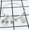 Mixed style 25lbs WEIGHT Barbell Fitness Kettlebell Charms Pendant Steampunk Gothic Bracelets&Bangles Gift