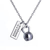 Hot Fitness Gym Dumbbell Pendant Necklace Bodybuilding Necklaces Men Women Sport Kettlebell Barbell Dumbbell Choker Jewelry Gift