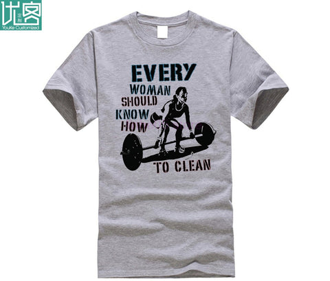 2019 Hot Sale Fashion Everyman ... Crossfit Trains Kettlebell Fitness Workout Grey T-Shirt Tee Shirt