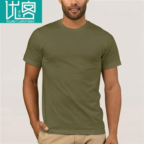 Casual Printed Tee Join The Kettlebellion - Military Green - Men's Kettlebell Triblend Workout T-shirt