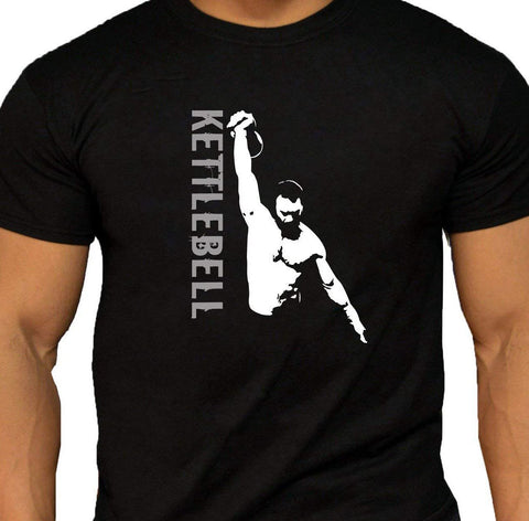 Quality Men'S Pro Designed 'Kettlebell Lifter' T Shirt 100% Cotton Gymnasium Or Street Wear T Shirt Fashion