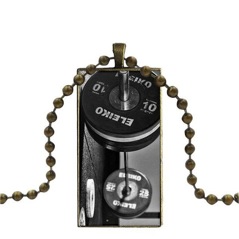 Fashion Glass Cabochon Pendant Necklace With Women Bronze Plated Statement Jewelry For Child Crossfit Kettlebells Logo
