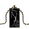 Fashion Glass Cabochon Pendant Necklace With Women Bronze Plated Statement Jewelry For Child Crossfit Kettlebells Logo