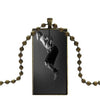 Fashion Glass Cabochon Pendant Necklace With Women Bronze Plated Statement Jewelry For Child Crossfit Kettlebells Logo