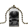 Fashion Glass Cabochon Pendant Necklace With Women Bronze Plated Statement Jewelry For Child Crossfit Kettlebells Logo