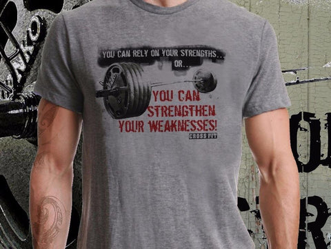 2019 New Fashion Cool Casual T Shirts Fashion Summer Paried You Can Rely On Your Strengths Crossfit Kettlebell Tee Shirt