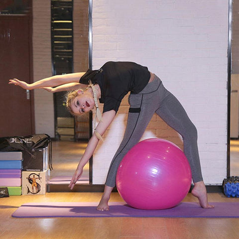 55/65/75cm Sports Yoga Balls Bola Pilates Fitness Ball Gym Balance Fitball Exercise Pilates Workout Massage Ball