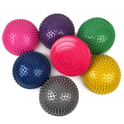 Inflatable Yoga Foot Massage Ball 16CM Massage Balance Pods Body Rolling Foot Wakes Spiky Point for Gym Fitness Pilates