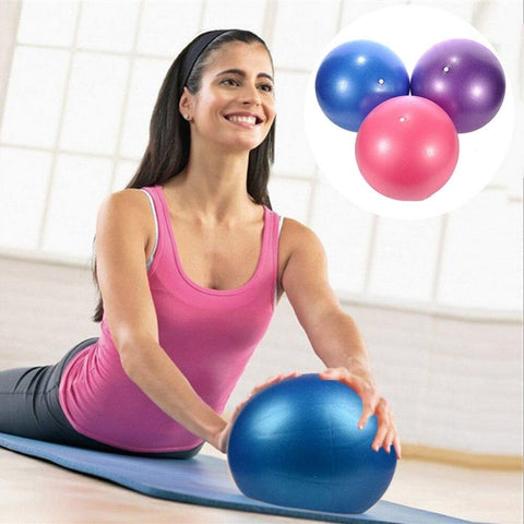 Women yoga ball 25cm PVC Ball Physical Fitness Gym Balls Exercise Balance Ball Home Trainer Pods Pilates
