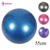 [QUBABOBO] 55cm Yoga Ball Pilates Balance Ball Fitness Exercise Sports Equipment Women Slimming Inflatable ball With Air Pump