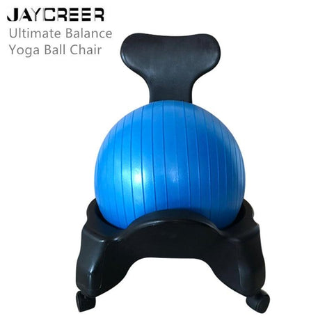 JayCreer Ultimate Balance Ball Chair - Premium Exercise Stability Yoga Ball Ergonomic Chair For Home Office Desk