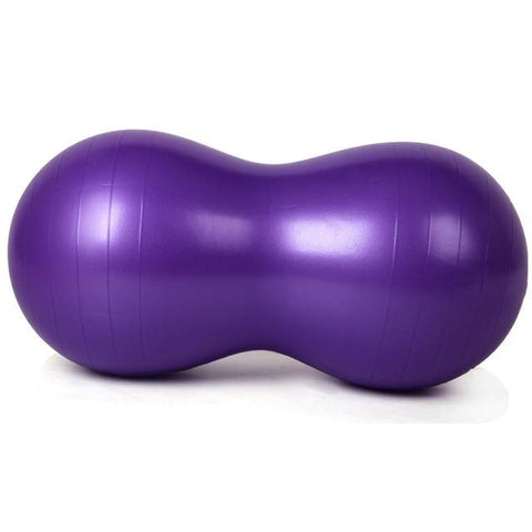 Inflatable Yoga Peanut Ball Air Pump Exercise Fitness Gym Pilates Burstproof Balance Ball Waist Slimming Back Relax Train