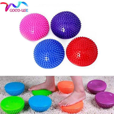 Half Yoga Ball Men Women Physical Fitness Exercise balance Ball Child point massage balance pads Gym Yoga Appliance