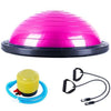 58cm Yoga Balance Ball Gym Workout Ball Pilates Half Yoga Ball Exercises Training Fitball With Strings & Pump