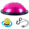 58cm Yoga Balance Ball Gym Workout Ball Pilates Half Yoga Ball Exercises Training Fitball With Strings & Pump