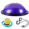 58cm Yoga Balance Ball Gym Workout Ball Pilates Half Yoga Ball Exercises Training Fitball With Strings & Pump