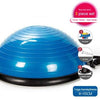 55 cm new yoga balance ball gym exercise ball pilates half yoga ball practice training fitness ball with strings and pumps