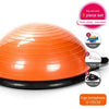55 cm new yoga balance ball gym exercise ball pilates half yoga ball practice training fitness ball with strings and pumps