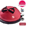 55 cm new yoga balance ball gym exercise ball pilates half yoga ball practice training fitness ball with strings and pumps