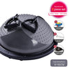 55 cm new yoga balance ball gym exercise ball pilates half yoga ball practice training fitness ball with strings and pumps