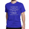 Dungeons And Dragons Gym Workout Dnd D20 Dice Weight Lifting T Shirt for Men Tops Tees 100% Cotton Crew Neck Funny T-Shirt Tops