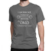 Dungeons And Dragons Gym Workout Dnd D20 Dice Weight Lifting T Shirt for Men Tops Tees 100% Cotton Crew Neck Funny T-Shirt Tops