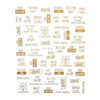 1 Sheet 3D  Letters  Summer Design Nail Sticker Black Gold Leaf Sliders Nail Art Adhesive Decal Manicure Tattoos Sticker